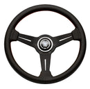 Nardi Classic Steering Wheel - 360mm | Black Perforated Leather / Red Stitch