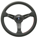 Nardi Sport Rally Deep Corn Steering Wheel "Sectors" - 350mm | Black / Black Perf Leather / Green/White/Red