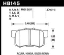 HAWK Performance HT-10 Race Brake Pads (Rear) - Acura / Honda