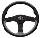 Nardi Leader Steering Wheel - 350mm | Black & Grey / Black