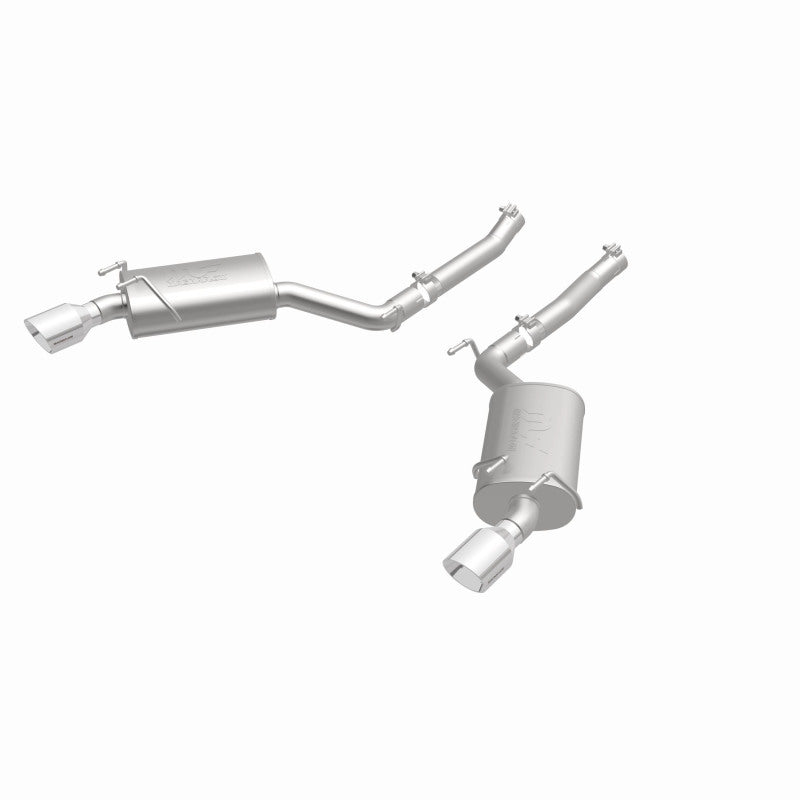 MagnaFlow Axle-Back Stainless Dual Split 4in Polished Tips 10-15 Chevrolet Camaro Convert. 3.6L V6