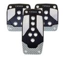 NRG Aluminum Sport Pedal M/T – Black with Silver Carbon