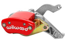 Wilwood MC4 Right Brake Caliper - 1.19 in Piston Bore / 0.81 in Rotor Thickness / Red / Mech, Parking Brake | 120-12069-RD