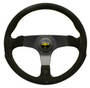 Personal Fitti Corsa Steering Wheel - 350mm | Black Suede w/ Yellow Horn