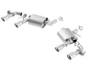 Borla Axle-Back Exhaust – 16 Chevy Camaro SS 6.2L with Dual NPP Quad Tips Dual Exit Rear Section - product image 9
