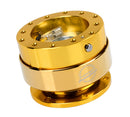 NRG Gen 2.0 Steering Wheel Quick Release – Gold Body/Chrome Gold Ring