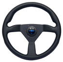 Personal Neo Eagle Steering Wheel - 340mm | Black Leather / Blue Stitch