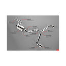 APR Cat-Back Exhaust System – 2010-2014 Volkswagen GTI (MK6) – alternate view 9