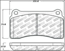 StopTech Sport Brake Pads – 2009-2021 Nissan GT-R (R35) product image 2