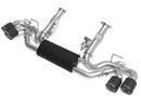 aFe MACH Force-XP 3 in. to 2.5 in. 304 Stainless Steel Cat-Back Exhaust System (Carbon Fiber Tip) – 20 Chevy Corvette (C8) 6.2L