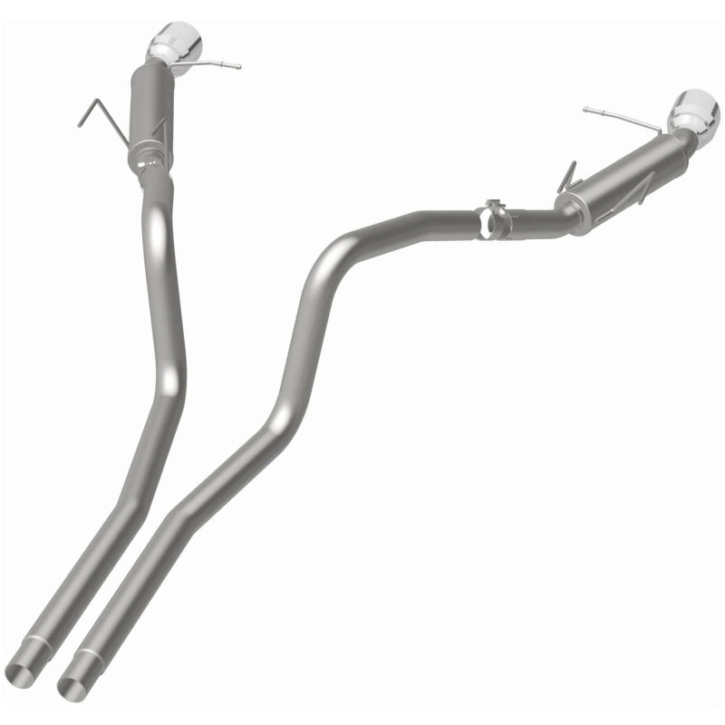 Magnaflow 2014 Ford Mustang V6 3.7L Comp Series Dual Split Rear Polished Stainless C/B Perf Exhaust