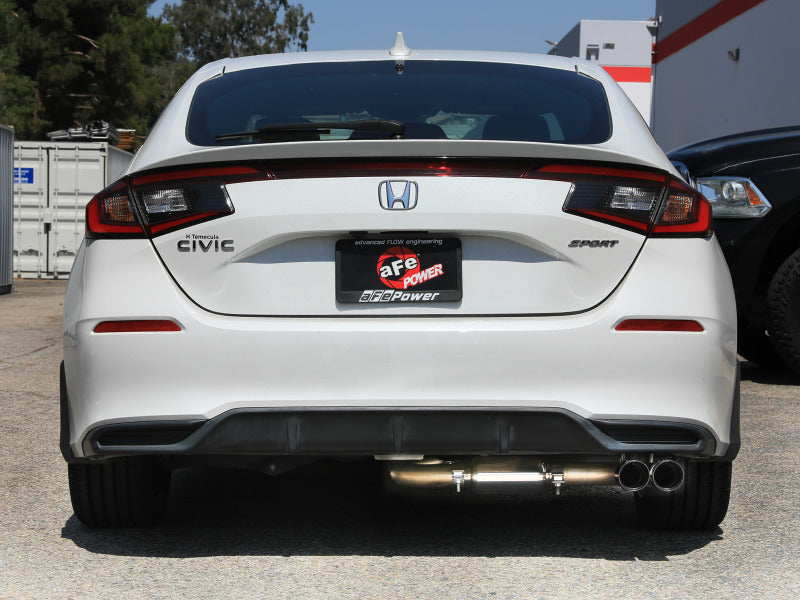 aFe POWER Takeda 2.5in 304 SS Cat-Back Exhaust System - 22-25 Honda Civic
