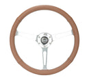 NRG Reinforced Steering Wheel (380mm/1in. Deep) Perforated Brown Leather – Default Title