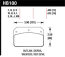 HAWK Performance HT-10 Race Brake Pads - Wilwood Dynalite 12mm