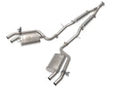 aFe Gemini XV 3 in. to 2.5 in. 304 Stainless Steel Cat-Back Exhaust System to Dual with Cut-Out – 18–21 Kia Stinger 2.0L I4 Turbo