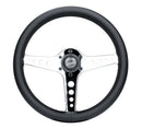 NRG Light Weight Gaming Steering Wheel - Driftz 350mm 3 Chrome Spokes Perforated Leather – Default Title