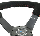 NRG 350mm Deep Dish Suede Steering Wheel – 3" Dish