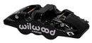 Wilwood AERO4 Right Brake Caliper - 1.88/1.62 in Piston Bores / 1.25 in Rotor Thickness / Black | 120-13285-BK