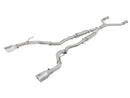 aFe Takeda 2.5 in. 304 Stainless Steel Cat-Back Exhaust System (Polished Tips) – 17–19 Infiniti Q60 3.0L V6 Twin-Turbo
