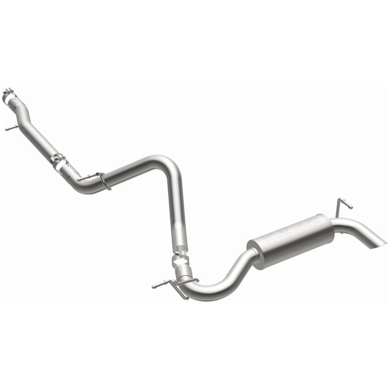 MagnaFlow 12-14 Jeep Wrangler 3.6L Single Straight Rear P/S Exit Stainless C/b Perf Exhaust-Comp