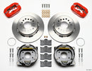 Wilwood Forged Dynalite Brake Kit (Red Calipers) - 1971-1974 Park - Amc 2.60 in Offset / Pro Street / Parking Brake | 140-13398-R
