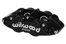 Wilwood Forged Narrow Superlite 4R Brake Caliper - 1.12/1.12 in Piston Bores / 1.10 in Rotor Thickness / Black | 120-11782-BK