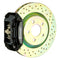 Brembo 12-19 Fiat 500 Pop/Sport/Abarth Fr GT BBK 4Pist Cast 2pc 28 5x28 1pc Rotor Drilled-Black