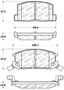 StopTech Sport Brake Pads – 1985-1989 Toyota MR2 product image 3
