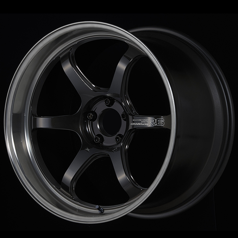 ADVAN R6 Wheel - 20x10.0 +25 | 5x112 | Machining & Black Coating Graphite