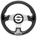 Sparco P222 Steering Wheel - 345mm | / Flat / Black Accents / PU Leather