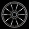 Advan RSII 17X9 +29 5-98 PCD Racing Hyper Black (No Cancel)