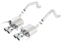 Borla Axle-Back Exhaust – 15 Chevy Corvette C7 Z06 6.2L without AFM NPP Quad Tips Center Exit - product image 3