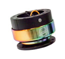NRG Gen 2.0 Steering Wheel Quick Release – Black Body / Neo Chrome Ring