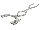 aFe MACH Force-XP 3.5 in. 304 Stainless Steel Cat-Back Exhaust System without Muffler (Polished Tip) – 15–18 BMW X5 M 4.4L V8 Twin-Turbo