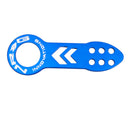 NRG Universal Front Tow Hook - Black – Anodized Blue