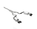 MBRP 3" Quad Rear Exit T304 Stainless Steel Cat-Back Exhaust w/ Carbon Fiber Tips – 2019-2023 Ford Mustang EcoBoost 2.3L (S550) – MBRP S72233CF