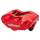 Wilwood D45 Porsche Front Dual Piston Brake Caliper - 1.88 in Piston Bore / 0.94 in Rotor Thickness / Red Powder Coat / 3.50 in Mounting Centers / Lug Mount | 120-17172-RD