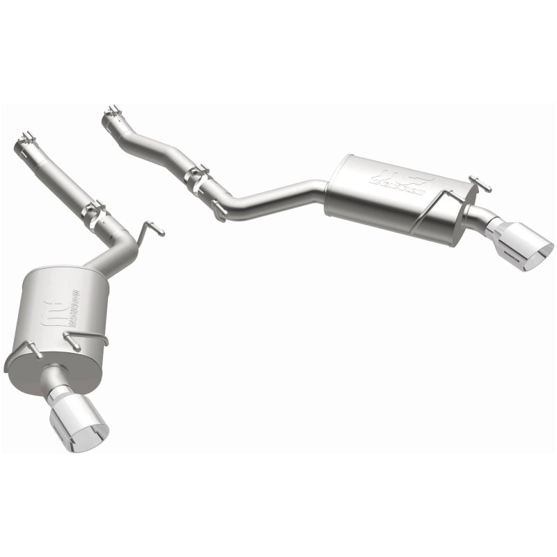 MagnaFlow Axle-Back Stainless Dual Split 4in Polished Tips 10-15 Chevrolet Camaro Convert. 3.6L V6