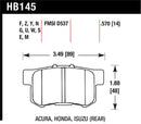 HAWK Performance HT-10 Race Brake Pads (Rear) - Acura / Honda
