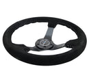 NRG 350mm Deep Dish Suede Steering Wheel – 3" Dish