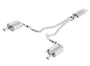 Borla Cat-Back Exhaust – 15 Ford Mustang 3.7L V6 Single Round Rolled Tips - product image 2