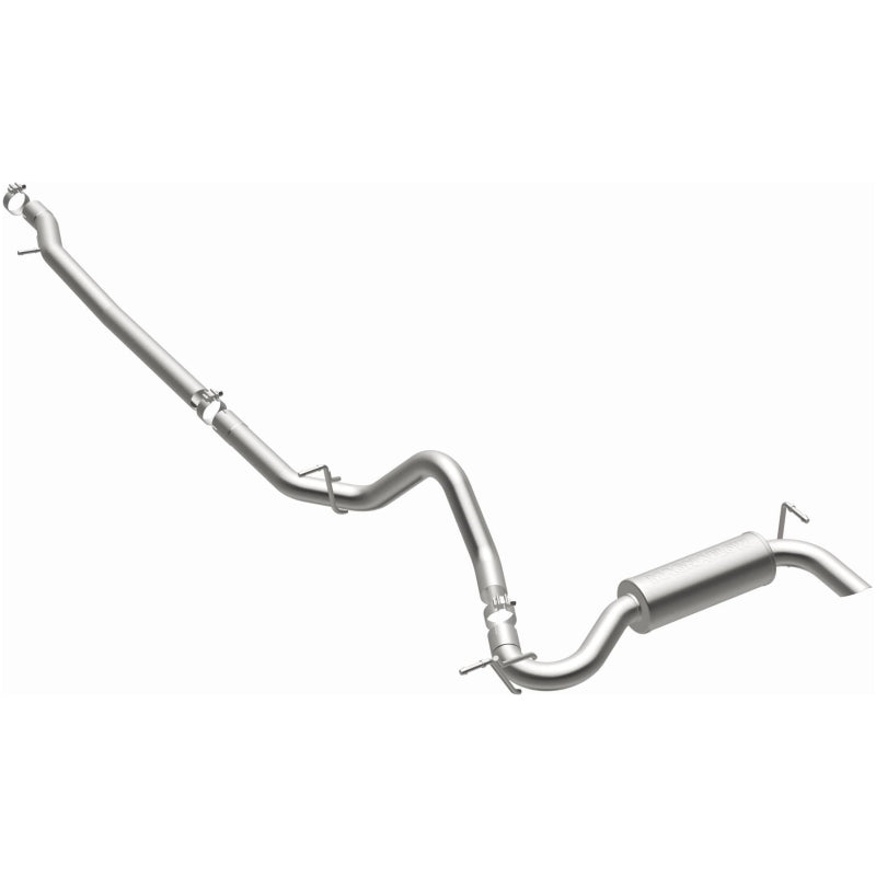 MagnaFlow 12-14 Jeep Wrangler 4dr Single Straight Rear P/S Exit Stainless C/B Performance Exhaust