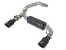 aFe Takeda 3 in. 304 Stainless Steel Axle-Back Exhaust System (Black Tip) – 16–18 Ford Focus RS 2.3L Turbo