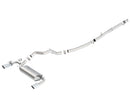 Borla Cat-Back Exhaust – 2016–2017 Ford Focus RS 2.3L Round Angle-Cut Tips Split Rear Exit - product image 2
