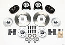 Wilwood Forged Dynalite Front Brake Kit (Black Calipers) - 1937-1948 Ford - Psgr. Car Spindle / 11.00 in Undrilled Rotors | 140-11013
