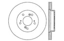 StopTech Sport Drilled Brake Rotors – 1997-2001 Acura Integra