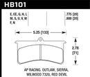 HAWK Performance HT-10 Race Brake Pads - AP Racing Essex / Brakeman / CNC / Coleman / Outlaw / Wilwood