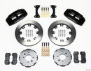 Wilwood Dynapro 6 Front Brake Kit (12.19 in Undrilled Rotors - Black Calipers) - 1994-2001 Honda - Acura with 262mm Disc / Hat Kit | 140-10735