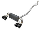 aFe MACH Force-XP 3 in. to 2.5 in. 304 Stainless Steel Cat-Back Exhaust System (Quad Black Tips) – 16–18 BMW M2 3.0L I6