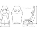 NRG FRP Bucket Seat ULTRA Edition with Grey Pearlized Back / Peach Microfiber Material - Large – Default Title